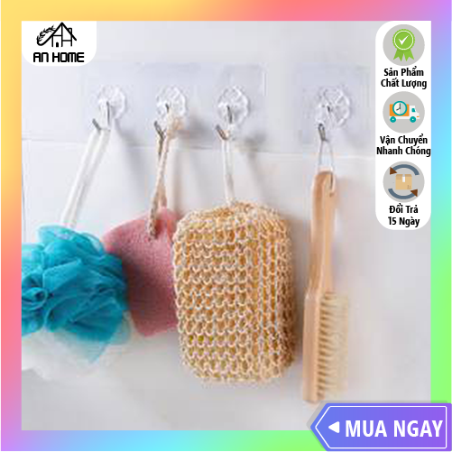 [SIÊU RẺ] Móc Dán Tường Trong Suốt Chịu Lực Siêu Dính ANHOME Giá Rẻ