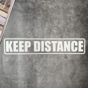 สติกเกอร์เตือนรถสติกเกอร์ติดท้ายรถยนต์กันน้ำสะท้อนแสง