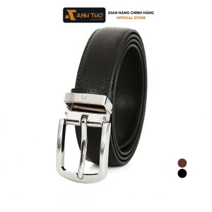 Bản 2.8cm Thắt lưng da bò Ý nhập khẩu MIKK3-04 khoá hợp kim trắng bạc sang trọng chất da Ý mềm mại Anh Tho Leather