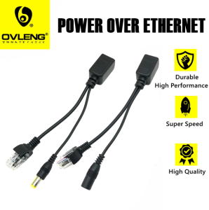 POE Splitter / Power Over Ethernet Passive PoE Adapter Injector+Splitter PoE Cable Durable High Performance Super Speed