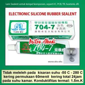 Thermal Glue + Sealant Silicone Grease Tian Mu Abu-abu/Grey