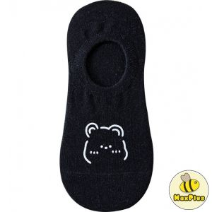 MaxPlus Boat Socks Female Shallow Mouth Bear Cute Japanese Cartoon Socks Spring And Summer Thin Socks