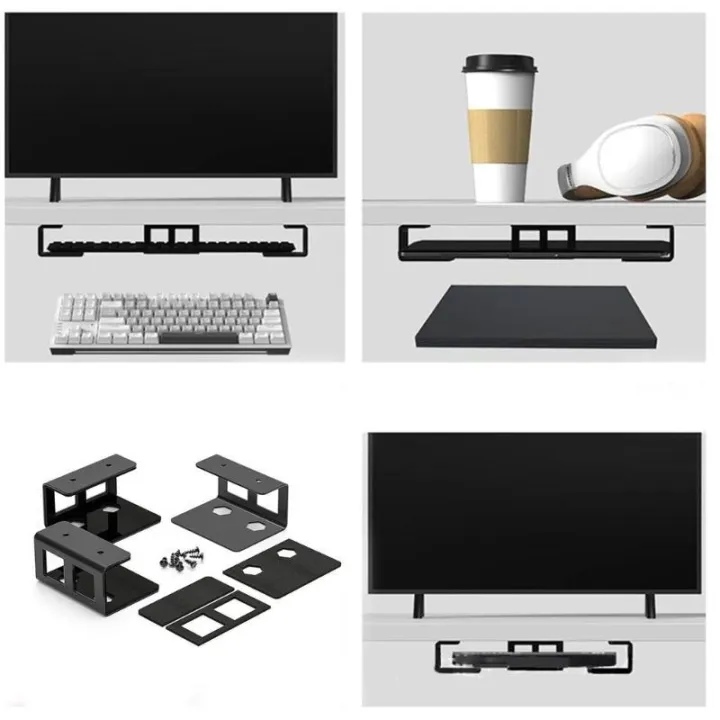 Adjustable Laptop Stand for Desk, Space Saving Under Desk Notebook ...