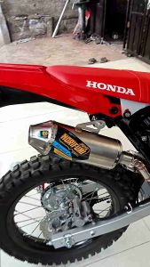 MURAH BERKUALITAS!!! Muffler CRFKLXD-Trackerwr155 Norifumi ROCKET 4 COMPETITION (garansi pnp)