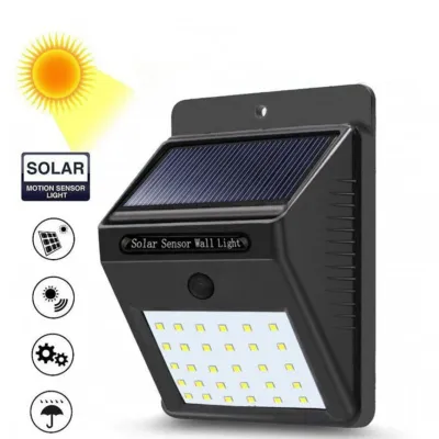 โคมไฟโซล่าเซลล์ พลังงานแสงอาทิตย์ Solar motion light LED ติดกำแพง 20led
