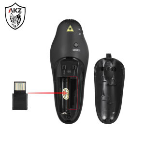AKZ 2.4GHz Wireless Presenter Remote Presentation USB Control PowerPoint PPT Clicker Pointer Presenter Remote Control