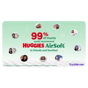 Huggies Air Soft Tape - Size NB (68s)/S (58s)/M (52s)/L (44s)/XXL (38s)/XXL (32s)