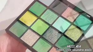 ( Màu Tím) Bảng Phấn Mắt 16 Màu Lì Và Ánh Ngọc Trai Kháng Nước Không Dễ Phai Màu Miss Lara