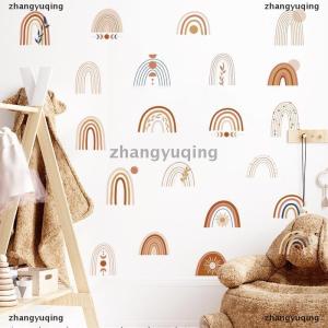 [COD] zhangyuqing Rainbow Wall Stickers For Kids Rooms Nordic Bohemia Style Decorative Sticker