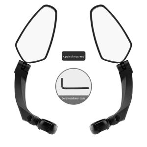 ROCKBROS Bicycle Handlebar Rear View Mirror Bike Cycling Wide Range Backsight Reflector Adjustable Left Right Bike Mirror