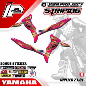 Striping JUPITER Z- Sticker Striping Variasi List YAMAHA JUPITER Z IP.J-01 Design IP Sticker