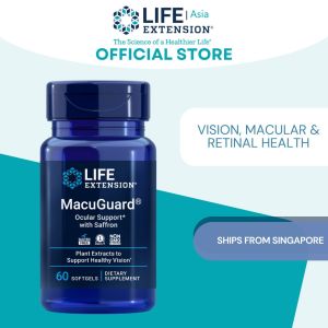LIFE EXTENSION MacuGuard® Ocular Support with Saffron Vision macular & retinal health 60 softgels