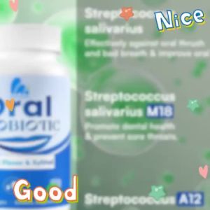 Xylitol Mint Oral Probiotic Chewable Tablets 60 Servings Gentle Oral Flora Care Supplement for s Daily Mouth Wellness & Long-Term Fresh Breath Maintenance Routine