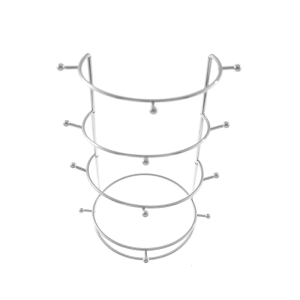 Stainless Steel Four Layer Crown Display Rack Hairband Support Holder Easy To Assemble Storage Stand