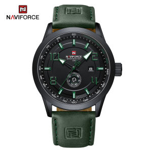 Đồng Hồ Naviforce cho nam thời trang thường ngày da relo không thấm nước ngày hai giai điệu Đồng hồ đeo tay 2023 gốc
