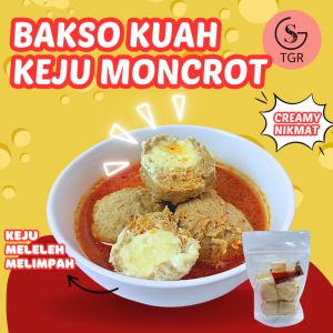 BAKSO KUAH KEJU MONCROT HOT CREAMY CHILLI OIL ISI 4 BUTIR