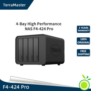 TerraMaster F4-424 Pro NAS Storage - 4Bay Core i3-N305 8-Core 8-Thread CPU 32GB DDR5 RAM 2.5GbE Port x 2 Network Attached Storage Peak Performance for Business (Diskless)