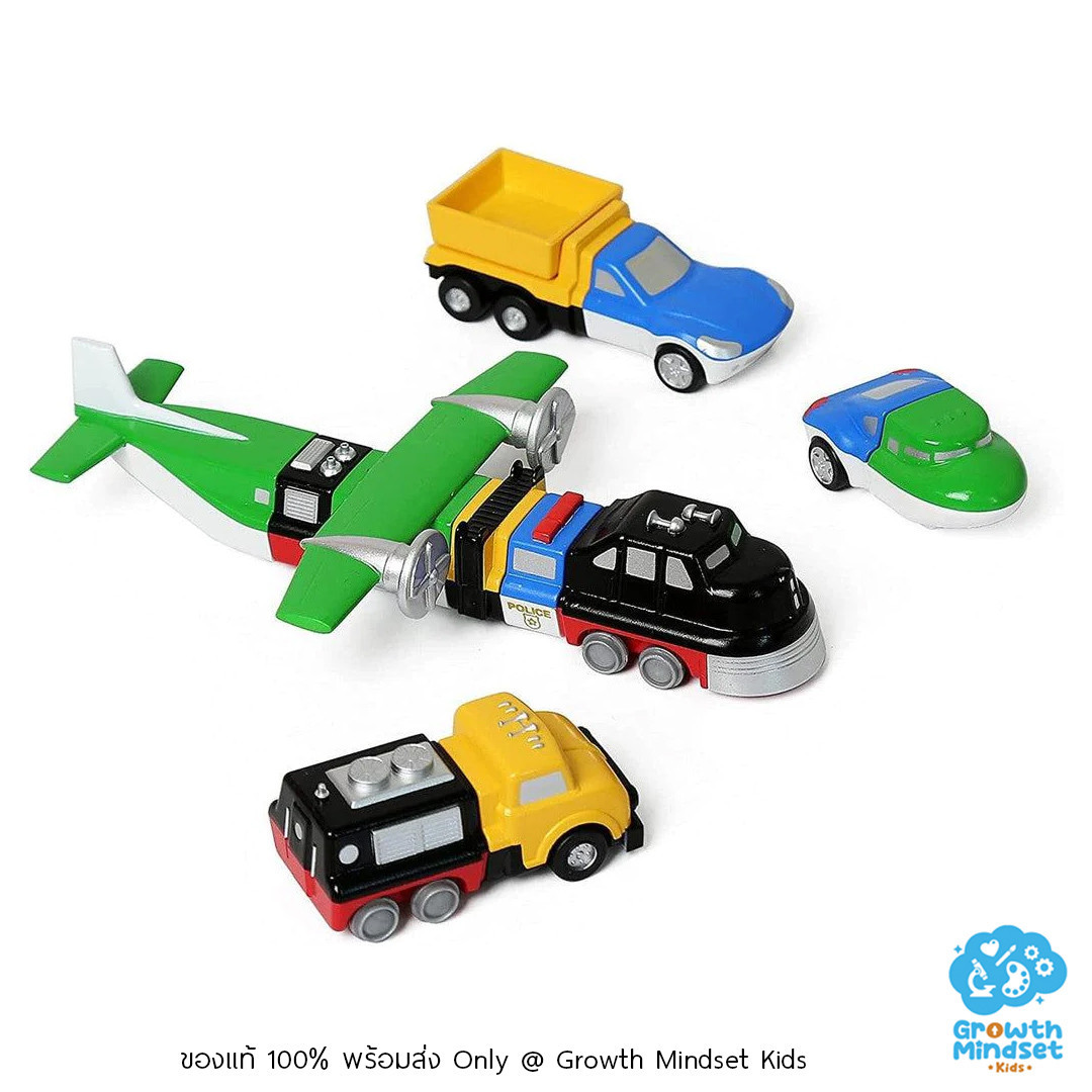 รถบังคับ GM Kids (ของแท้พร้อมส่ง 3 - 8 ขวบ)รถแม่เหล็กต่อสลับได้ Micro Mix or Match Popular Plaything PT0331