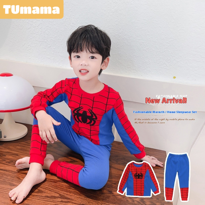 TUmama Trẻ Em Thoải Mái Spiderman Bộ đồ ngủ Cho Bé Trai, ấm áp và mềm ...