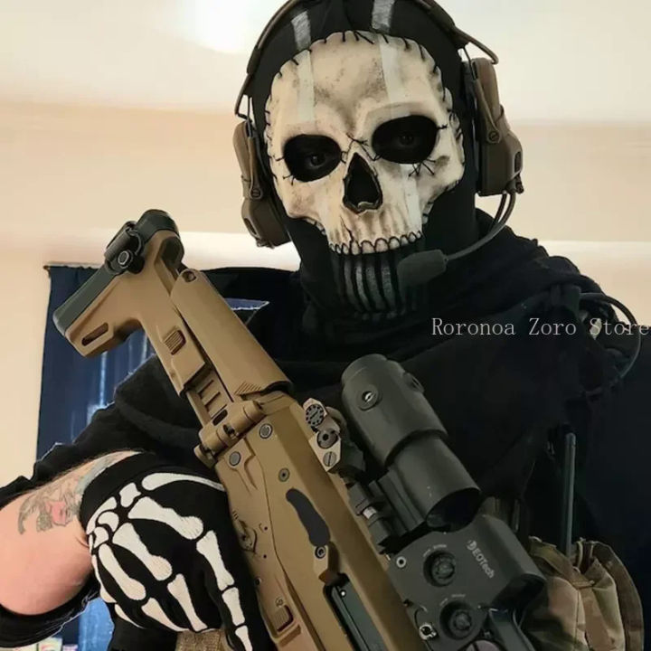 Skull Tactical Airsoft Masks Paintball Protective CS Full Face Mask Helmet Head | Brasil