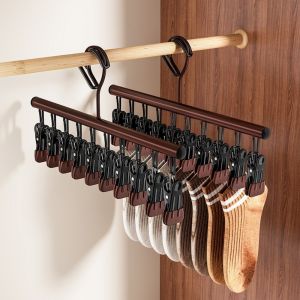 NEXTGENYUN 10 คลิป ราวตากผ้า ป้องกันการลื่น ไม่ทิ้งรอย ราวแขวน ใช้งานได้หลากหลาย หมุนได้ ไม้แขวนเสื้อ อบผ้า