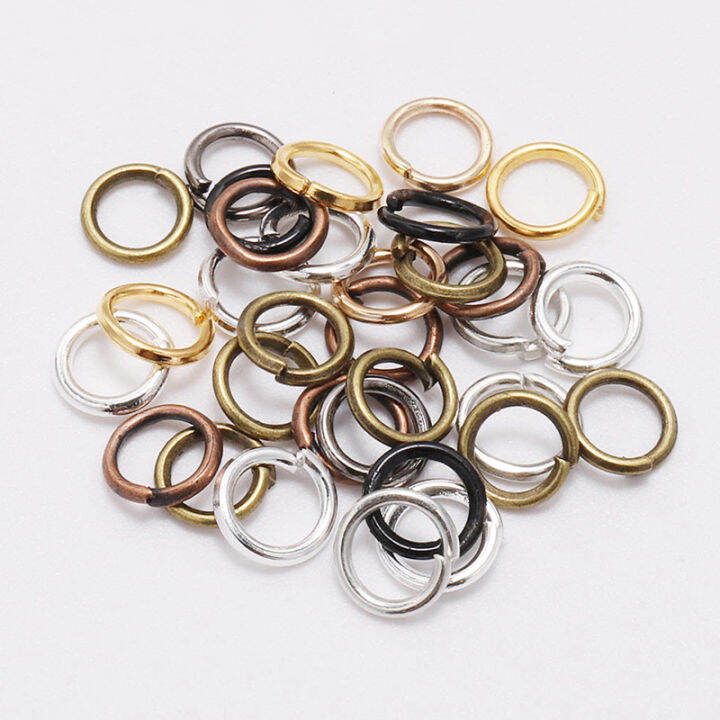 200pcs/bag3 4 5 6 7 8 10 12 14 16 18 20 Mm OPen Jump Rings Silver/Gold ...