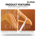 【Cologo】 Wooden clothes hanger solid wood drying seamless drying rack 44.5CM wood hanger 05. 