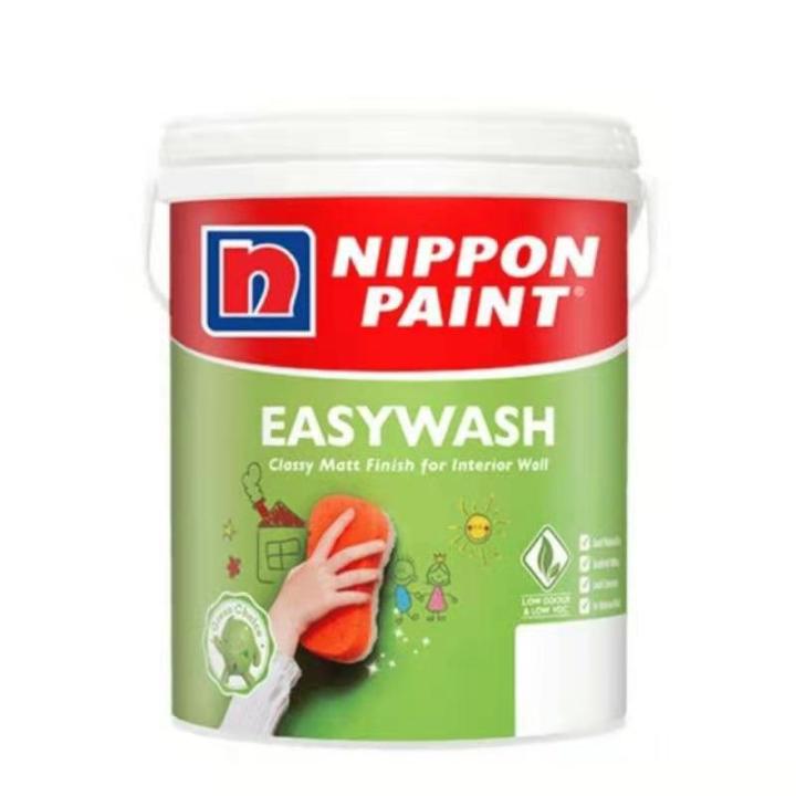 Nippon Paint Easy Wash (Brilliant White 1001) 5 Litre Lazada