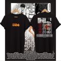 tshirt Baju - KAOS - KAOS เสื้อยืด ลายอนิเมะบาสเก็ตบอล SLAMDUNK SHOHOKU - MITSUI MANGA(S-5XL). 