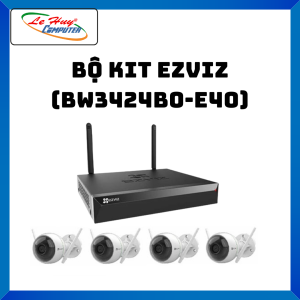 Bộ Kit 4 Camera Wifi 2MP EZVIZ CS-BW3424B0-E40 - Hàng Chính Hãng