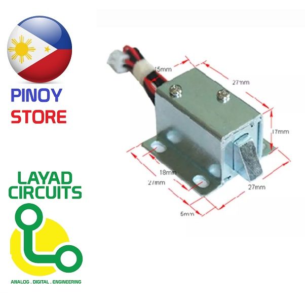 Solenoid Lock 12V small size Electronic Lock Catch Door Gate 612V 0.4A