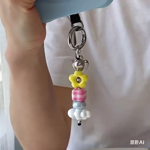 Eye Catching Designs Candy Color Resin Phone Shell With Versatile Pendant Suitable for Daily Commutes Decoration