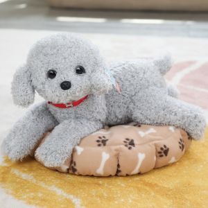 NCUMBE Realistic Dog Plush Toy Lying Style Simulation Poodle Plush Toys For Children Soft Cute Stuffed Puppy Dolls Birthday Gift
