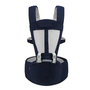 Convertible Infant Carrying Device Hip Seat Function Cotton Fabric Reinforced Safety Buckles Weight Capacity Up to 20kg