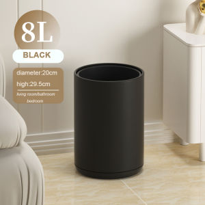 8L/10L circular garbage bin simple and environmentally friendly metal bathroom small garbage bin suitable for kitchen living room bedroom study office