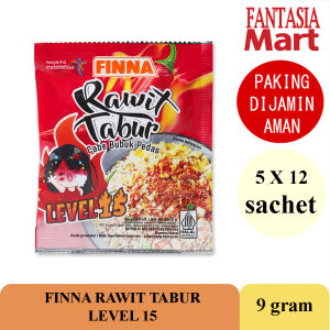 FINNA RAWIT TABUR BUBUK CABE LEVEL 15 PACK 5 X 12 SACHET FUN CORNER DENGAN PAKING AMAN