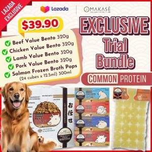 [Trial-COMMON Protein] Omakase Value Bento Fresh Frozen Dog Food - Cooked & Raw Dog Food