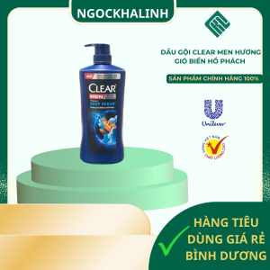 Dầu gội Clear Men Hương Gió biển hổ phách chai 600g