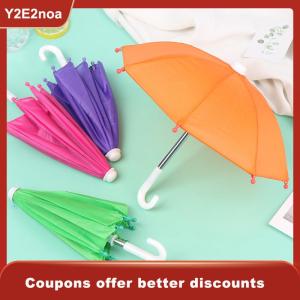 【Y2E2noa】 22CM Colorful Dolls Umbrellas Toys Rain Gear For 18inch doll Girls Accessories