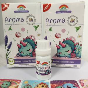 Dinoganic สติ๊กเกอร์หัวหอม ออร์แกนิค 1 กล่อง 6 ชิ้น แผ่นหอมติดแมส บรรเทาอาการหวัด แก้คัดจมูก