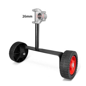 WARM HOUSEWORK 26/28mm Lawn Mower Support Wheel Adjustable Universal Hand Support Frame Grass Cutter Handheld Holder Grass Trimmer Support Wheels Cutter Power Tool