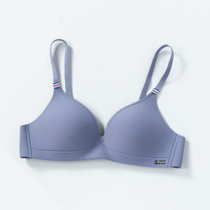 OK Bra Korean Style Womens Thin Push-up Bra Without Steel Ring Gathers Breathable Underwear