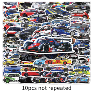 51PCS F1 Racing Car Waterproof Sticker Cool Cartoon Car Decal Decoration Motorcycle Skateboard Helmet Sticker