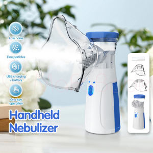 Medical Nebulizer Sore Throat & Cold & Cough & Rhinitis & Bronchitis Asthma Health Care Machine for Kids Adult Portable Nebulizer Asthma Inhaler Spray Inhaler Mesh Atomizer