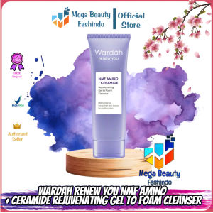 Wardah Renew You NMF Amino + Ceramide Rejuvenating Gel To Foam Cleanser 100ml | Sabun Cuci Muka Gentle Acid Mantle Expert