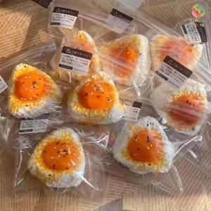 [SG Seller]Rice Ball Squeeze Toy Realistic Rice Ball Stress Relief Toy Slow Rebound Silicone Toy