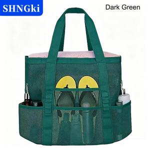 [COD] 🔥🔥🔥SHNGki Lưới lớn bãi biển Tote Túi chống thấm nước sandproof cho hồ bơi phòng tập thể dục lưu trữ 2 xử lý cho ngoài trời mùa hè du lịch