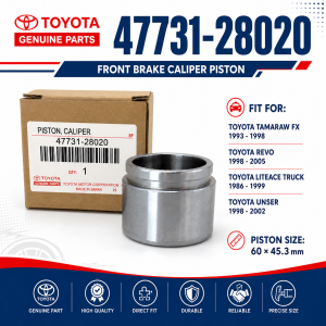 47731-28020 FRONT Caliper Piston Toyota Tamaraw FX 1C 2C / Revo (60mmX45.3mm) 47731-28020