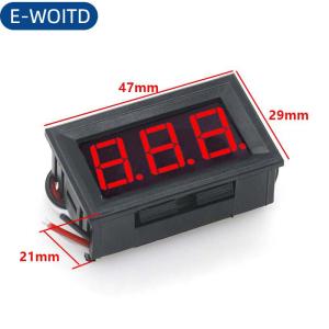 E-WOITD  Kỹ thuật số vôn kế DC 100V 10A Vôn kế Ampe kế kép kỹ thuật số Volt Meter đo electromobile xe máy xe hơi
