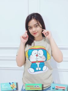 Godwin Collection - Kaos Selira Kaos Combed 30s Sablon Cantik Kaos Wanita Terbaru Atasan Wanita Terbaru Kaos Terlaris Kaos Sablon Motif Kartun